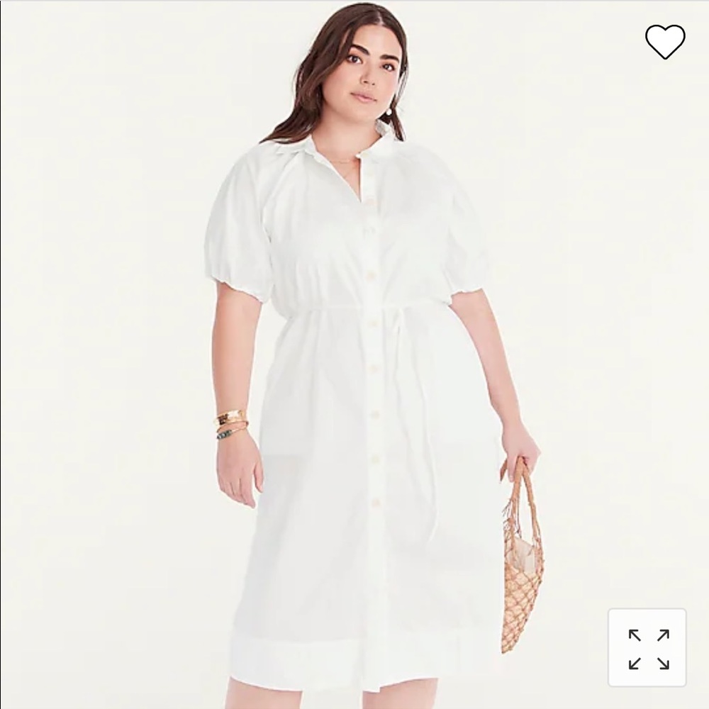 JCrew Cotton poplin maxi dress